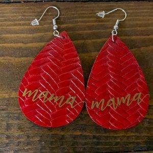 Womens “mama” earrings